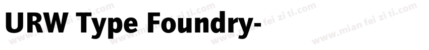 URW Type Foundry字体转换